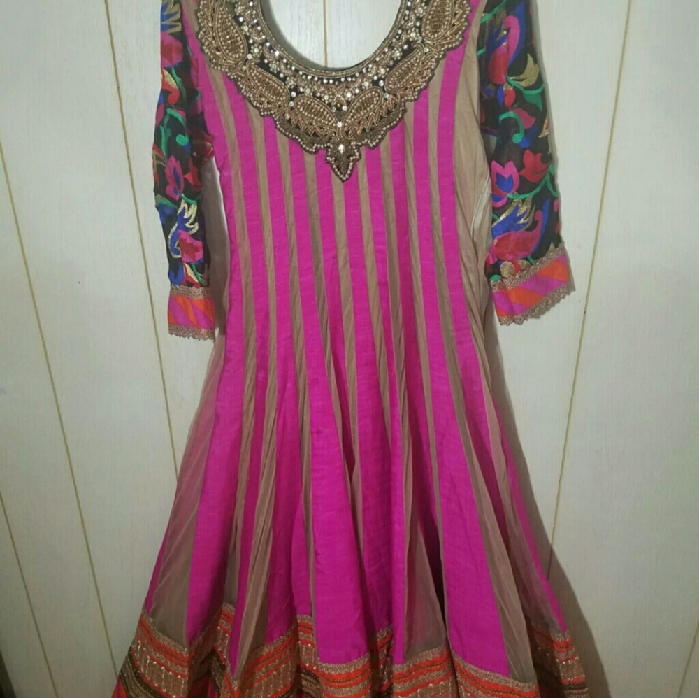 Indian pakistani anarkali dress gown